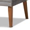 Baxton Studio Dining Set, 47.25 W, 27.75 H, Wood, Grey/Walnut Brown 214-11698-11698-11699-9305-ZORO - alternate 4